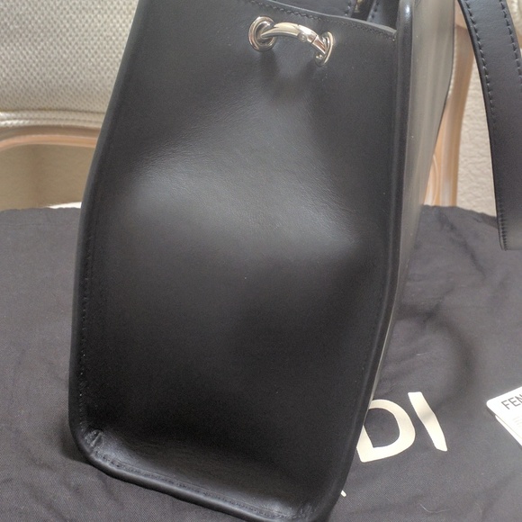 FENDI Runaway Leather Top Handle Satchel Bag Purse - Picture 5 of 8